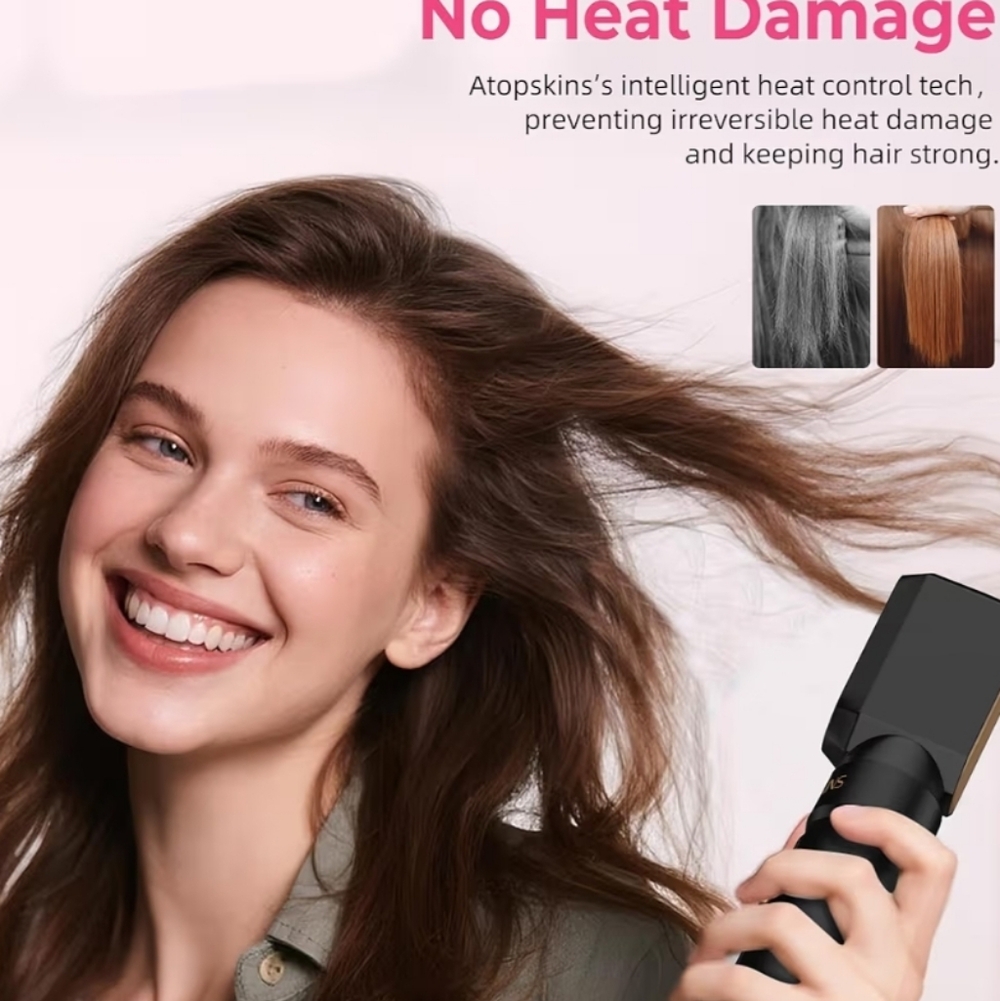 6 in 1 Blow Dryer Brush, Hair Dryer Brush Fast Drying 3 Heat Settings, Hot air S - Picture 5 of 16
